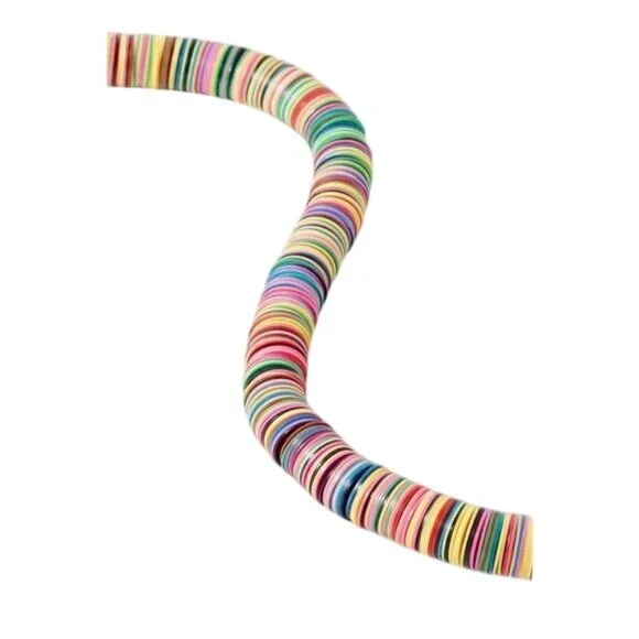 ELIOU Poma Gold-Plated, African Vinyl Bead Necklace - Picture 5 of 8